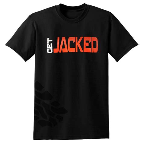 Mens Red Get Jacked T Shirt Jack And Jill Of All Tires