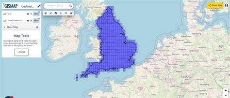 Create Grid Layer Over England National Boundary