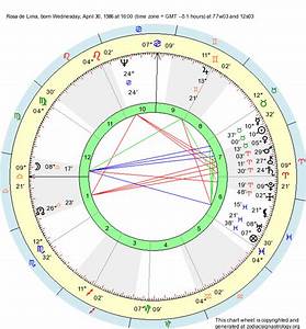 Birth Chart Rosa De Lima Taurus Zodiac Sign Astrology