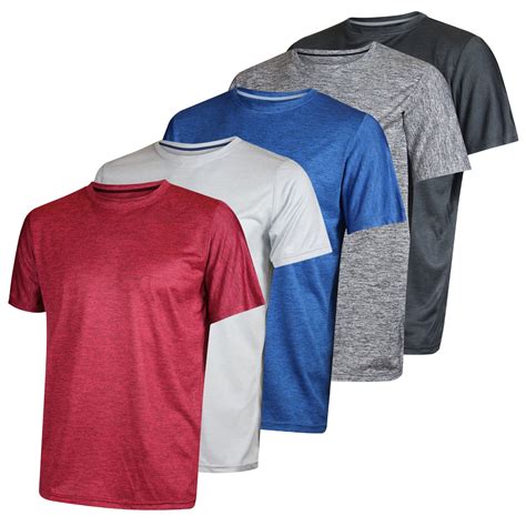 Real Essentials Pack Mens Dry Fit Moisture Wicking Active