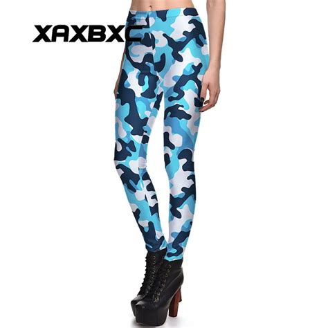 buy new 3978 sexy girl slim ninth pants navy camouflage army marines printed