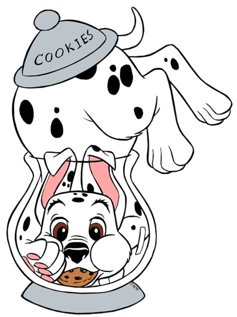 101 Dalmatians Puppies Clip Art 3 | Disney Clip Art Galore