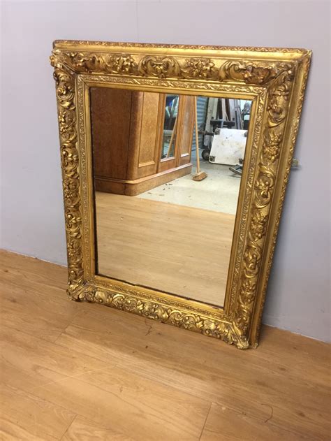 Nineteenth Century Large Gilt Framed Mirror 676072 Sellingantiques