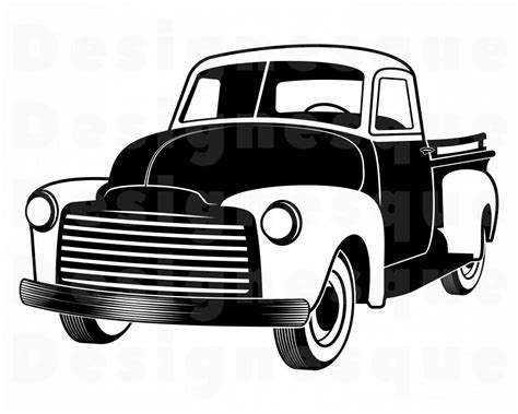 Retro Pickup Truck Svg Retro Truck Svg Retro Truck Etsy