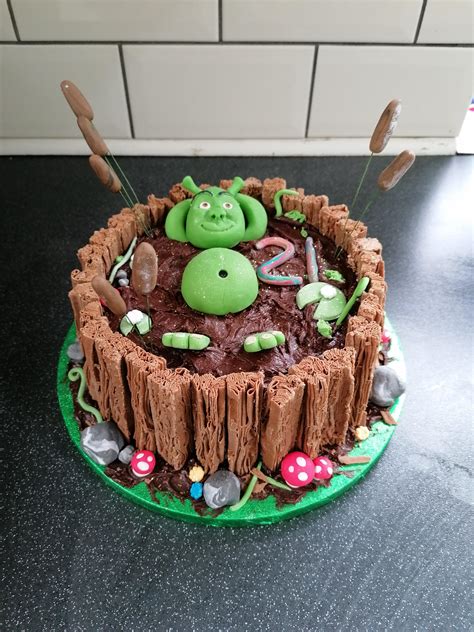 I Made My Boyfriend A Shrek Cake For His 21st Rbaking