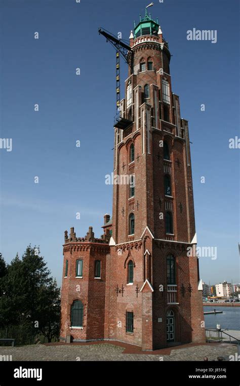 Leuchtturm blaue Turm Sehenswürdigkeiten der Stadt Wasser Nordsee