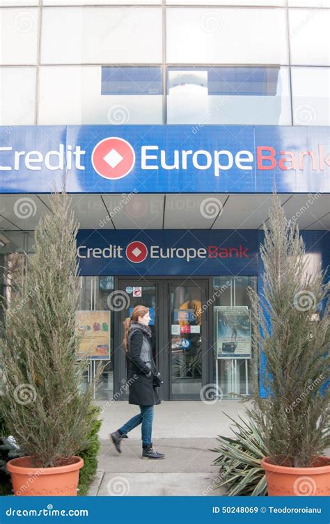 Credit Europe Bank Editorial Stock Image Image Of Europe 50248069