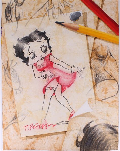 Terry Peterson Betty Boop Original 31” X 40” Art On Canvas 11