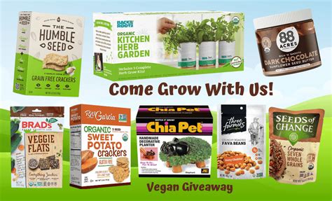 Come Grow With Us Vegan Giveaway Vegan Showoff