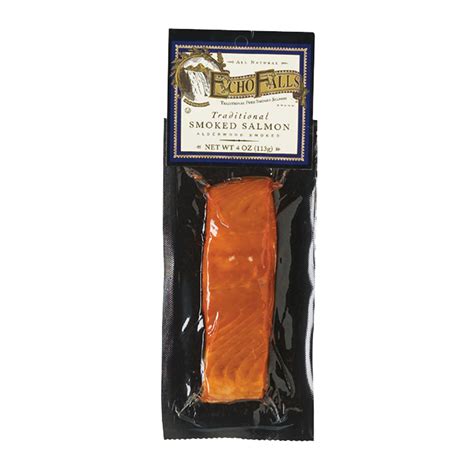 The coho salmon (oncorhynchus kisutch; ECHO FALLS TRADITIONAL SMOKED SALMON 4 OZ