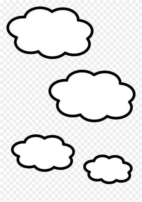 Cloud Clip Art Clouds Clipart Black And White Png Download 270295