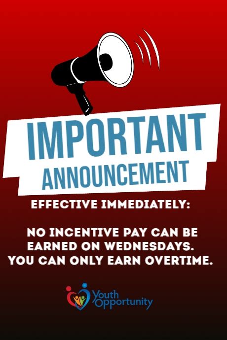 Important Announcement Flyer Template Postermywall
