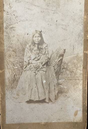 1880 Apache Woman With Child Photograph Original