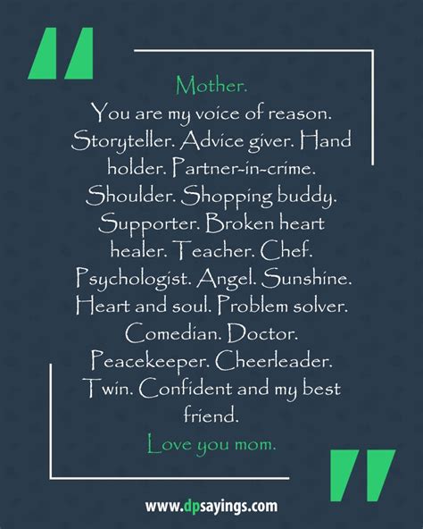 60 Heartwarming I Love You Mom Quotes And Sayings Dp Sayings