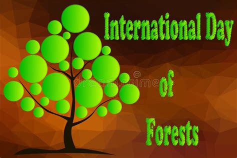 International Day Of Forests Stock Vector Illustration Of Poster