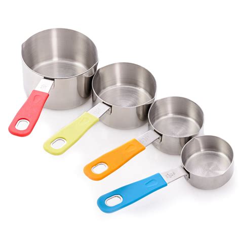 Spend the extra bucks and purchase stainless steel rather than buying plastic or those cheap tin ones that bend in your kitchen drawer. in the past, a measuring cup or spoon would have likely been whatever the home cook used to drink their coffee or stir their tea. Popular Product Reviews by Amy: KUKPO 8-Peice Measuring ...