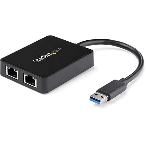 Usb 30 To Dual Port Gigabit Ethernet Adapter Nic W Usb