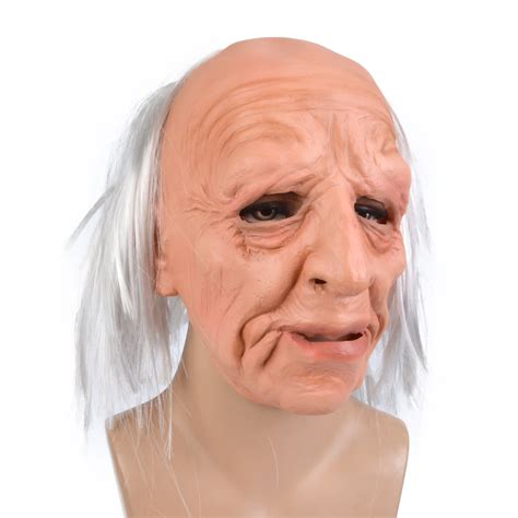 Fashion Frontier Halloween Realistic Latex Masks Big Nose Old Man