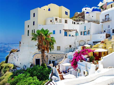 Greece Houses Santorini Palma Image Download Hd Desktop Wallpaper