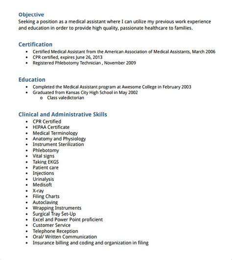 Free 9+ simple resume format in ms word | pdf a simple resume format which is particularly written for a job application has some rules and regulations to be maintained. FREE 6+ Medical Assistant Resume Templates in PDF