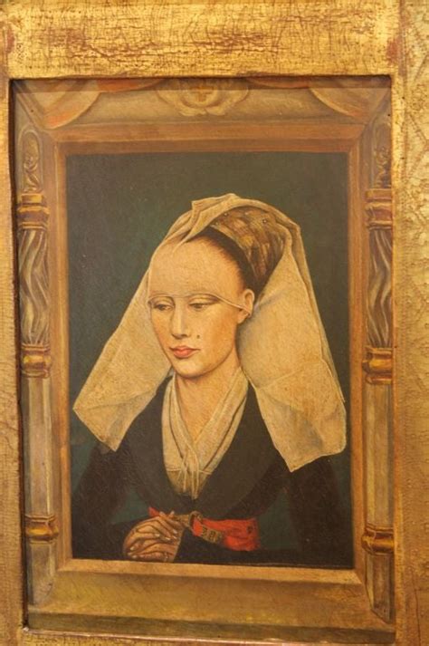 Portrait Of A Lady After Weyden In Tabernacle Frame At 1stdibs