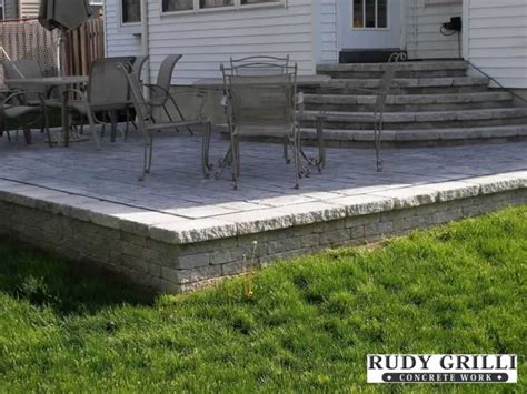 Rudy Grilli Concrete Work Stamped Decorative Concrete Raised Patios
