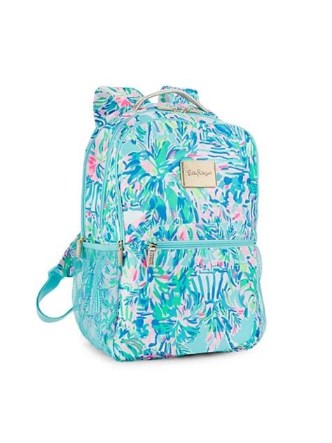 Shop Lilly Pulitzer Kids Girls Large Cambrie Backpack Saks Fifth Avenue