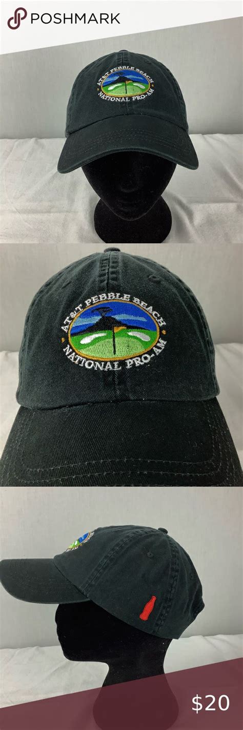 Atandt Pebble Beach National Pro Am Golf Hat Logo Baseball Pga Tour Cap