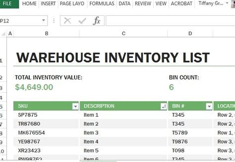 Excel Templates Free Excel Inventory Template