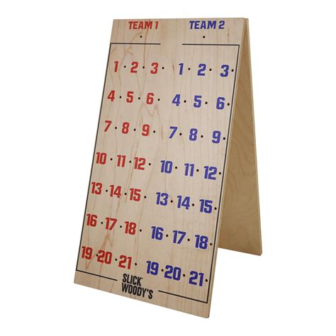 Slick Woodys Scoreboard For Cornhole Scorekeeper Rules Of Etsy