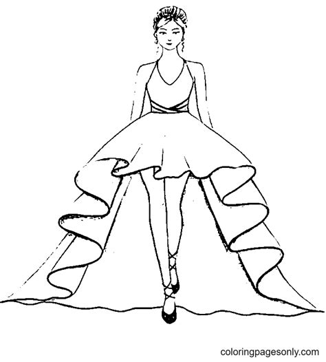 Dress Coloring Pages Free Printable Coloring Pages