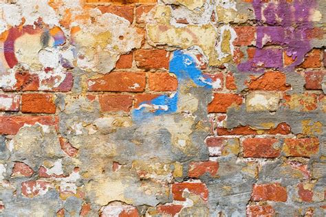 Painted Brick Wall Stock Photo By ©telos9 1539849