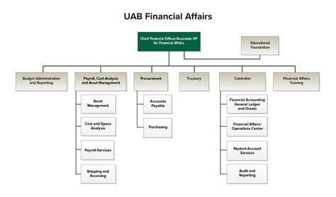 Organizational Chart Financial Affairs Uab