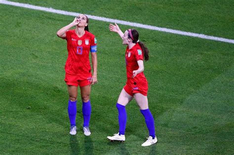 Alex Morgan Celebrates World Cup Goal Against England By Sipping Tea