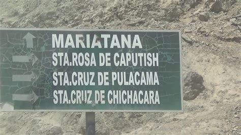 Huarochirí Zona Sur Vía Chilca Cuculi Piedra Grande Mariatana Escomarca