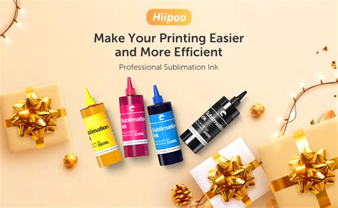 Hiipoo 2000ml Sublimation Ink Refilled Bottles Work With Wf7710 Et2760 Et2720 Et2803