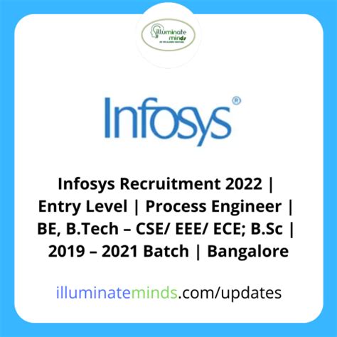 Infosys Recruitment Entry Level Process Engineer Be B Tech