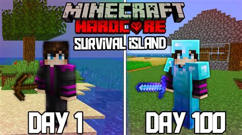 I Survived 100 Days On A Isolated Survival Island In Minecraft Hardcore Minecraft Videos