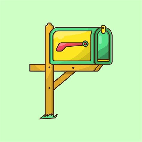 Premium Vector Mailbox Post Cartoon Vector Illustration
