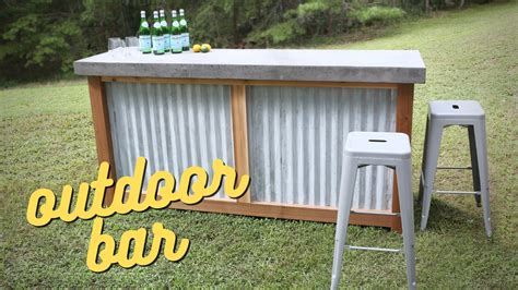How To Build An Outdoor Bar Woodshop Mike