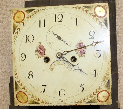 Antiques Atlas Oak Cabinet Pretty Dial 8 Day Grandfather Clock