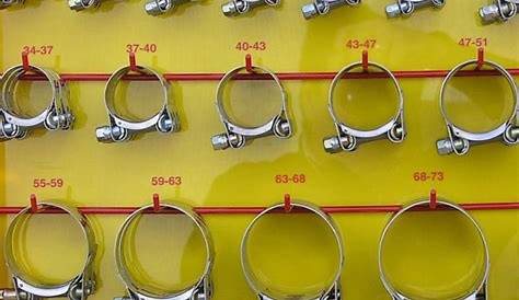 ideal hose clamp size chart