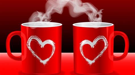 Sweet Coffee In 14 February Valentines Day Morning