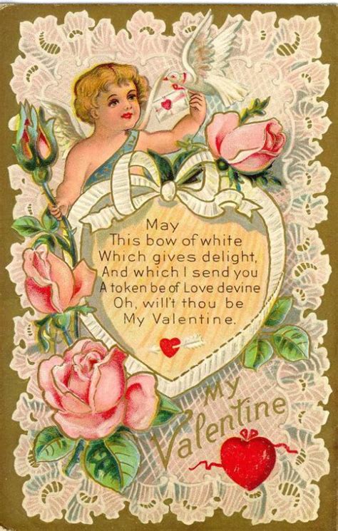 Free Victorian Valentine Cards Hearts And Flowers Vintage Valentine Cards Valentine