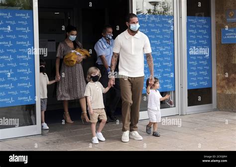 Madrid Spain 28th July 2020 Soccerplayer Sergio Ramos And Wife