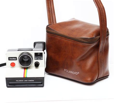 Vintage Polaroid Brown Soft Case For Onestep Rainbow Sx 70 Or Etsy