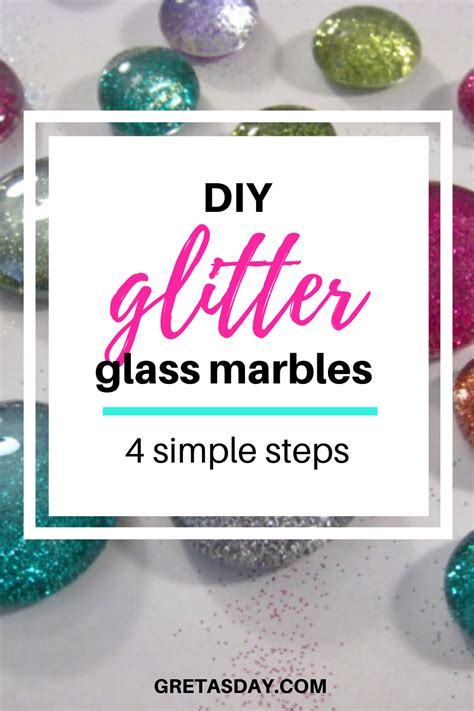 How To Make Glitter Glass Marble Magnets Glitter Glass Marble