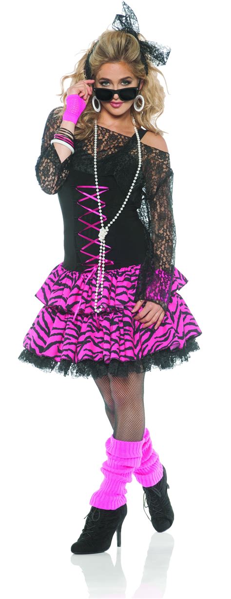 80s Flashback Comes With Lace Front Mini Dress With Attached Petticoat
