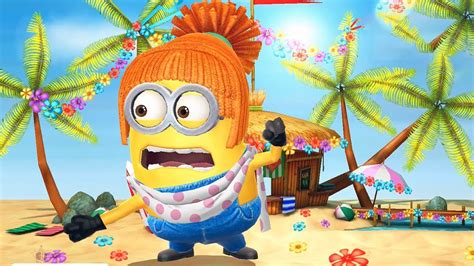 Mega Lucy Minion Hola Beach Party Minion Rush Event Youtube