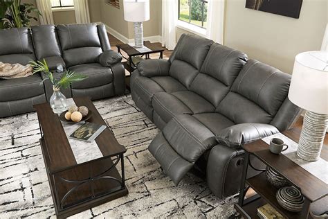 Calderwell Gray Reclining Living Room Set By Signature Design By Ashley